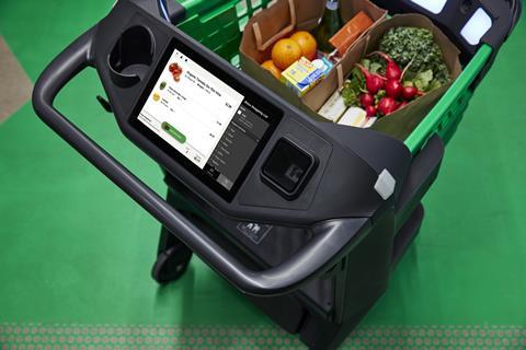 Dash Cart in Amazon Fresh store